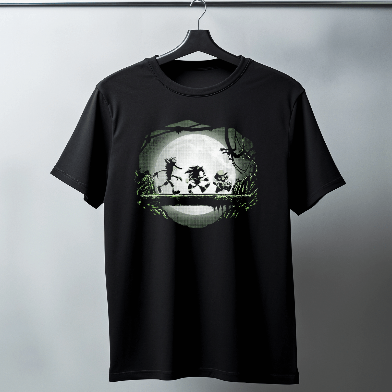 🕹️Retro Moonlight Legends Tee – Neon Green Edition