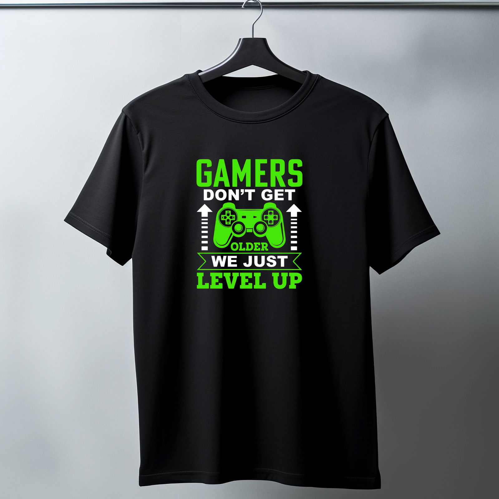 🎮Level Up Legends Tee – Neon Green Edition