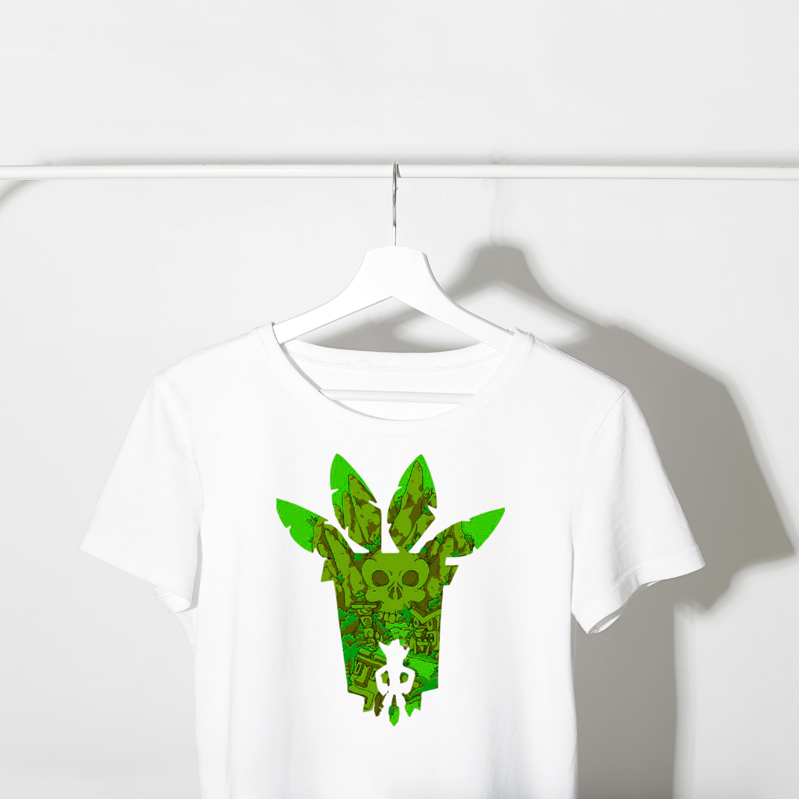 Wumpa Jungle Emblem Tee – Glow Green Edition